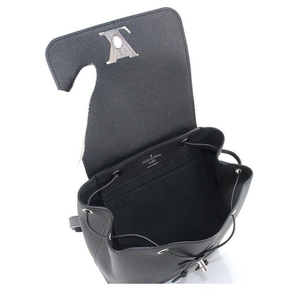 Louis Vuitton LockMe Backpack Rucksack Leather Noir - Picture 5 of 9